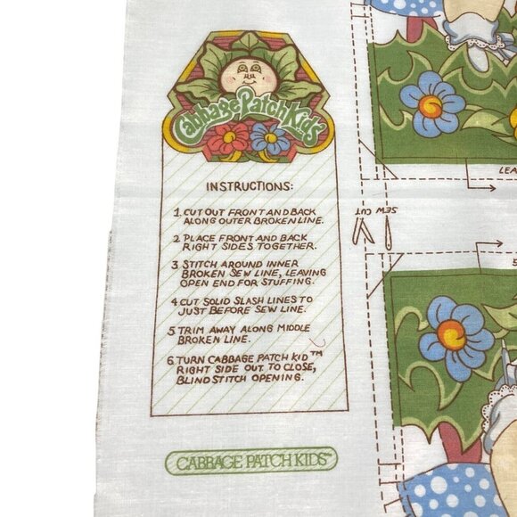 Vintage Cabbage Patch Kids Doll Pattern For Stuffing, Instructions Included 1983 - Picture 3 of 7